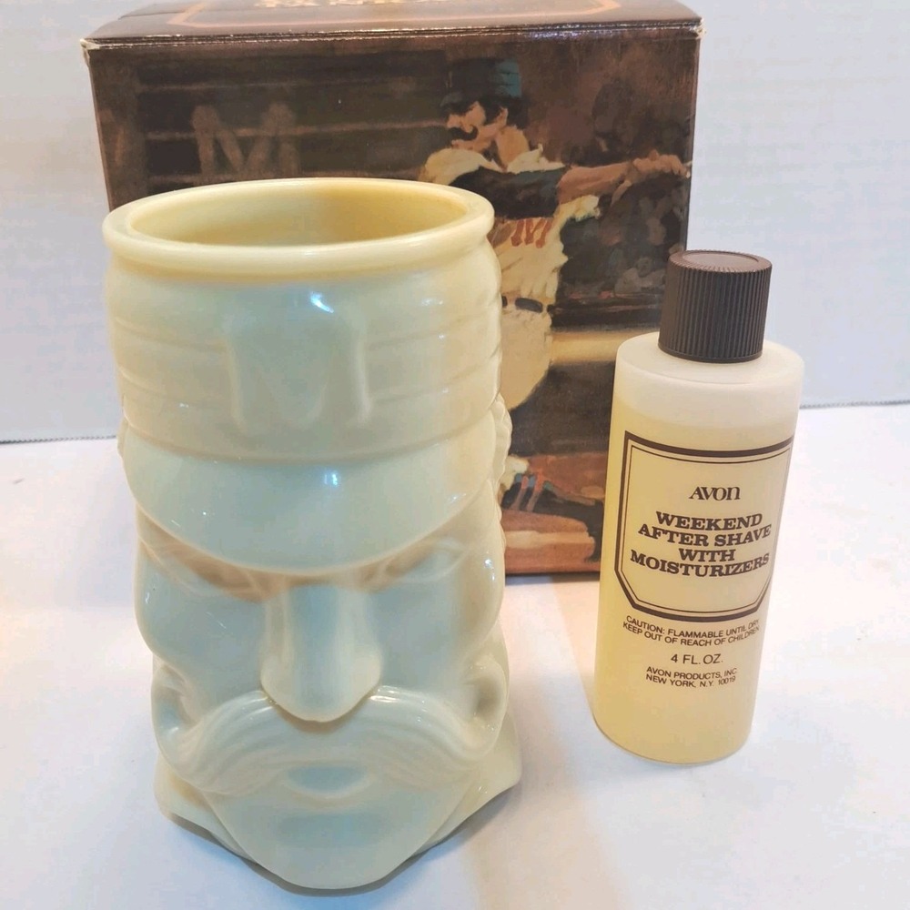 Vintage Avon Casey at the Bat Tankard w/ Weekend After Shave